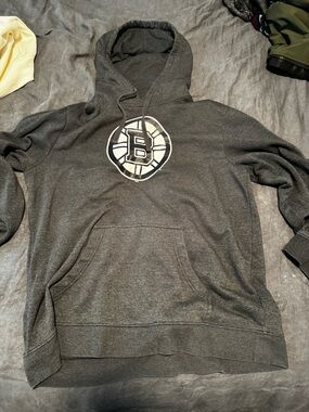 Fanatics Gray Boston Bruins Swayman Hoodie